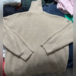 Beige short sweater dress size xs/s